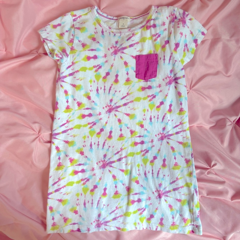 J. Crew Crewcuts tie dye dress size 4
